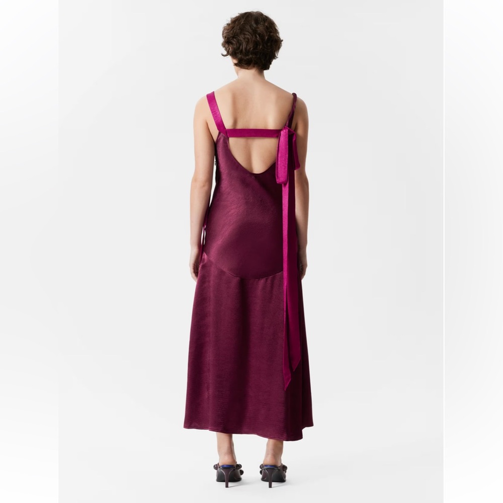 NWT & Other Stories Ribbon Slip Maxi Dress - Picture 5 of 6